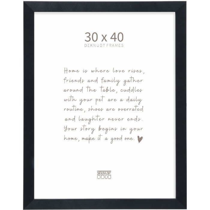 Deknudt S47BK2 Picture Frame Black 30x40 cm Plastic