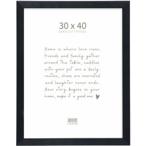 Deknudt S47BK2 Picture Frame Black 30x40 cm Plastic