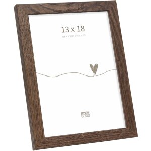 Deknudt S47CJ3 picture frame dark solid oak 13x18 cm