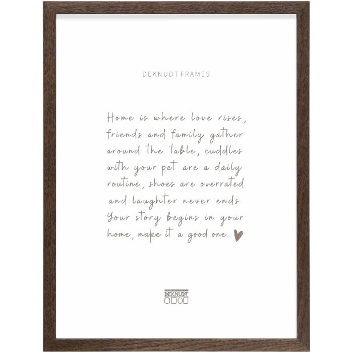 Deknudt S47CJ3 picture frame dark oak solid 40x50 cm