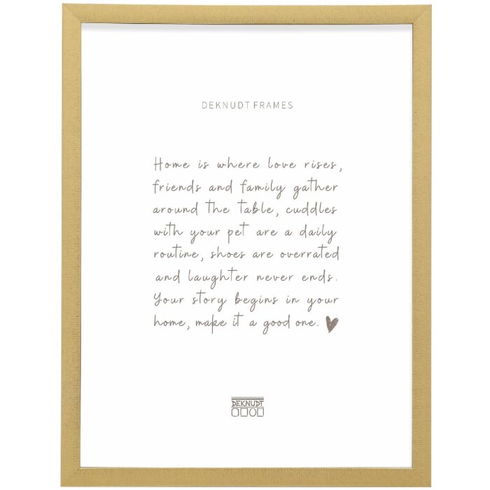 Deknudt S47EB2 picture frame gold with black edge 40x50 cm