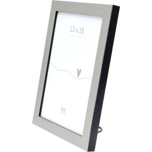 Deknudt S47EE2 picture frame silver colour black edge 20x30 cm