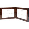 Deknudt S47EG1 Double frame burl wood colour Horizontal 10x15 cm