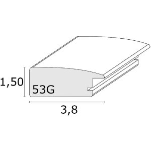 Deknudt S53GH8 Wide frame natural wood colour 50x70 cm