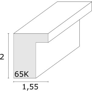 Deknudt S65KK1 Picture Frame White Double Passepartout 13x13 cm