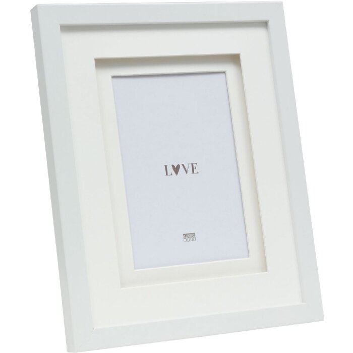 Deknudt S65KK1 Picture Frame White Double Passepartout 15x20 cm