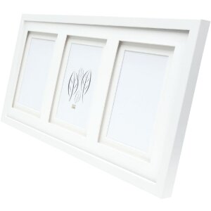 Deknudt S65KK1 picture frame white double passe-partout 3x 10x15 cm