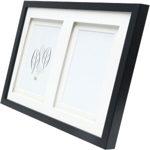 Deknudt S65KK2 picture frame black double passe-partout 2...