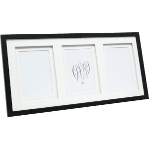 Deknudt S65KK2 picture frame black double passe-partout...