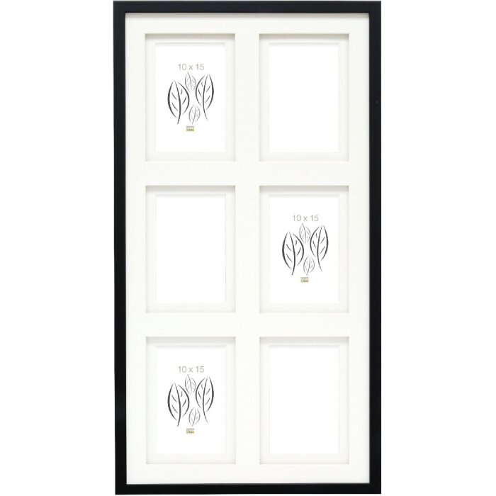 Deknudt S65KK2 Gallery frame black double passe-partout 6x 10x15 cm