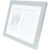 Deknudt S66KD1 frame silver wood colour passe-partout 2 pictures 10x15 cm