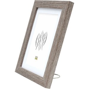 Deknudt S66KH3 picture frame oak colour grey white passe-partout 10x15 cm