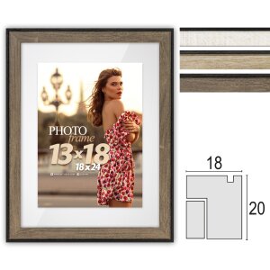 ZEP picture frame Roma float glass and passe-partout...