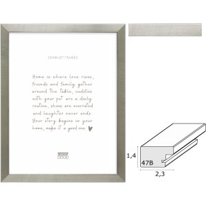 Deknudt S47BE2 picture frame silver/black 10x15 cm to...