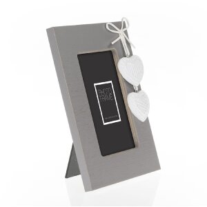 ZEP Melissa wooden frame hearts 10x15 cm white/grey/cream