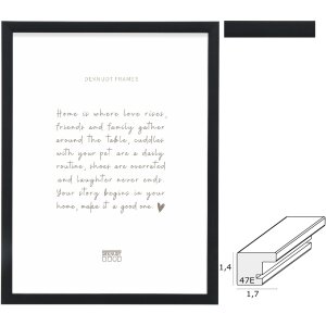 Deknudt S47EK2 picture frame plastic black 10x15 to 40x50 cm