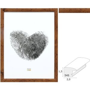 Deknudt S54SH9 picture frame wood look brown 10x15 cm to...