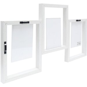 Deknudt S68UB1 Gallery frame for 3 pictures white 10x15 cm