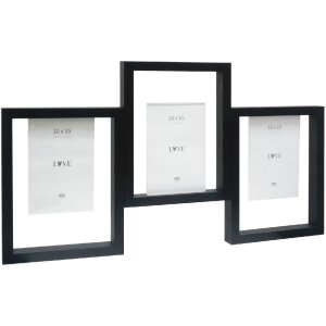 Deknudt S68UB2 Gallery frame black for 3 pictures 10x15 cm