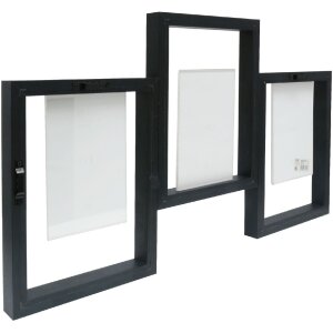 Deknudt S68UB2 Gallery frame black for 3 pictures 10x15 cm