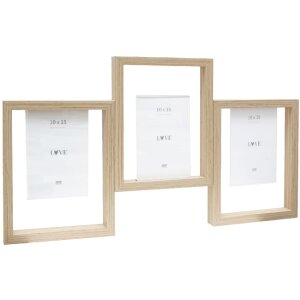 Deknudt S68UB3 Gallery frame natural wood 3 pictures...