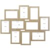 Deknudt S68UC3 picture wall frame natural wood for 10 pictures 10x15 cm