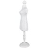 Jewellery stand wooden mannequin white 13x11x51 cm