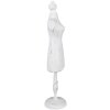 Jewellery stand wooden mannequin white 13x11x51 cm