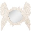 Clayre & Eef Wall Mirror Round Beige Wings & Roses Design 62x5x60 cm