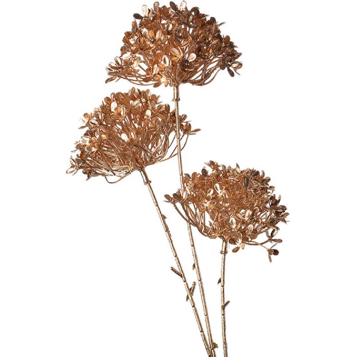 Clayre & Eef 5DF0040 Artificial flower gold tone 12x7x68 cm