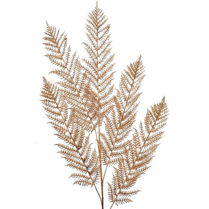 Clayre & Eef 5DF0041 Decorative fern gold coloured artificial plant 20x106 cm