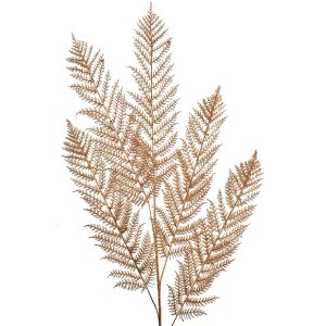 Clayre & Eef 5DF0041 Decorative fern gold coloured...