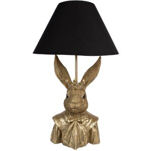 Clayre & Eef 5LMC0034 Table Lamp Bunny Gold Black...