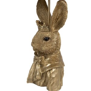 Clayre & Eef 5LMC0034 Table Lamp Bunny Gold Black...