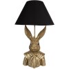 Clayre & Eef 5LMC0034 Table Lamp Bunny Gold Black 37x61 cm E27/max 60W