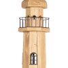 Clayre & Eef 5LMP278 Floor lamp lighthouse wood nature 23x23x140 cm E27/max 60W