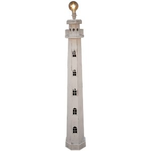 Clayre & Eef 5LMP278W Floor Lamp Lighthouse Design...