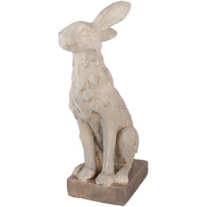 Clayre & Eef 5MG0039 Decorative rabbit cast stone...