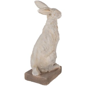 Clayre & Eef 5MG0039 Decorative rabbit cast stone look 27x18x55 cm