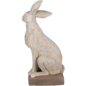 Clayre & Eef 5MG0039 Decorative rabbit cast stone look 27x18x55 cm