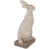 Clayre & Eef 5MG0039 Decorative rabbit cast stone look 27x18x55 cm