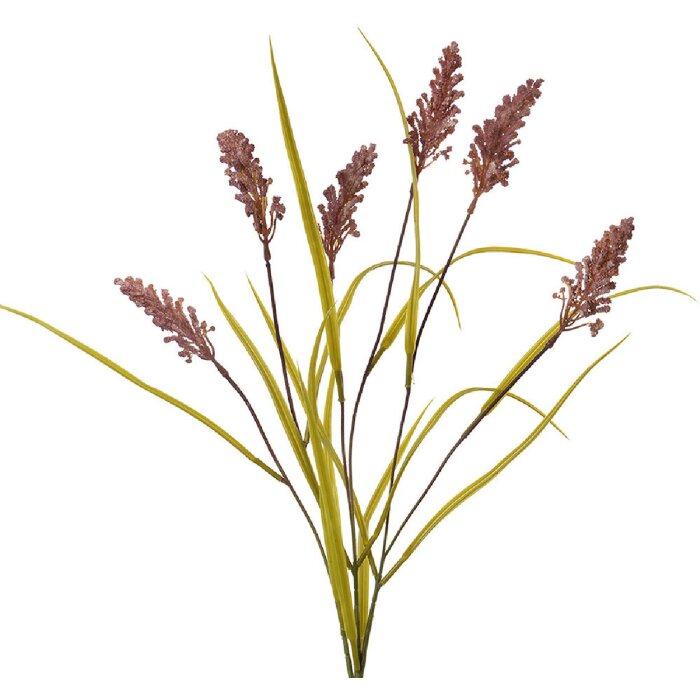 Clayre & Eef 5PL0063 Artificial Plant Sedge Brown-Green 15x5x85 cm