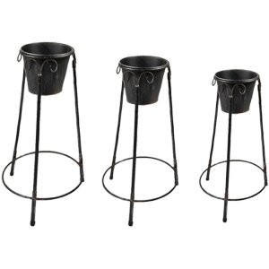 Clayre & Eef 5Y1109 Plant holder upright (set 3)...