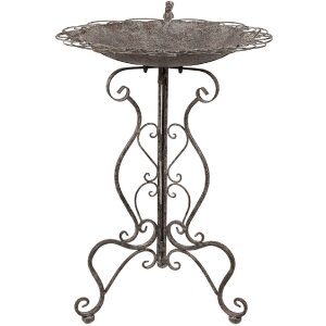 Clayre & Eef 5Y1203 Antique look metal bird bath...