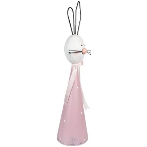 Clayre & Eef 5Y1220 Decorative Rabbit Pink White 18x14x60 cm