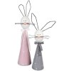 Clayre & Eef 5Y1220 Decorative Rabbit Pink White 18x14x60 cm