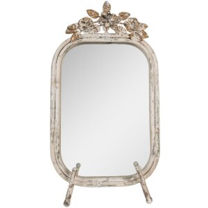 Clayre & Eef 62S296 Table Mirror Antique White...