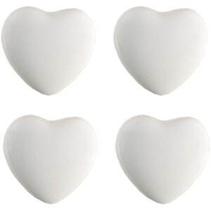 Clayre & Eef 65293 Door Knob Heart White Ceramic...