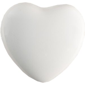 Clayre & Eef 65293 Door Knob Heart White Ceramic Ø 4x3/6 cm