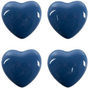 Clayre & Eef 65294 Door knob heart shape dark blue...